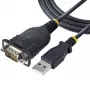 Cable USB a serie StarTech.com de 1m, conector DB9 RS232 a convertidor USB, CI Prolific, adaptador USB a serie para PLC/impresora/escáner/conmutador, adaptador USB a puerto COM, Windows/Mac