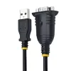 Cable USB a serie StarTech.com de 1m, conector DB9 RS232 a convertidor USB, CI Prolific, adaptador USB a serie para PLC/impresora/escáner/conmutador, adaptador USB a puerto COM, Windows/Mac