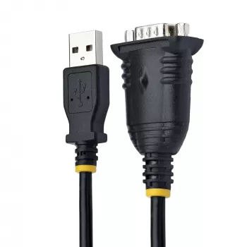 Cable USB a serie StarTech.com de 1m, conector DB9 RS232 a convertidor USB, CI Prolific, adaptador USB a serie para PLC/impresora/escáner/conmutador, adaptador USB a puerto COM, Windows/Mac