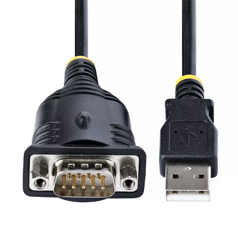 Cable USB a serie StarTech.com de 1m, conector DB9 RS232 a convertidor USB, CI Prolific, adaptador USB a serie para PLC/impresora/escáner/conmutador, adaptador USB a puerto COM, Windows/Mac