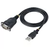 Cable USB a serie StarTech.com de 1m, conector DB9 RS232 a convertidor USB, CI Prolific, adaptador USB a serie para PLC/impresora/escáner/conmutador, adaptador USB a puerto COM, Windows/Mac