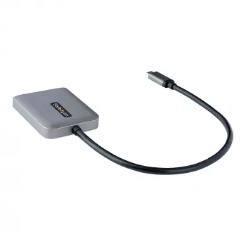 Hub MST USB-C a doble HDMI StarTech.com - Doble HDMI 4K 60Hz - Adaptador multipantalla USB Type-C para portátil con cable de 30cm - Hub de transporte multi-stream DP 1.4 - Splitter USB-C a HDMI