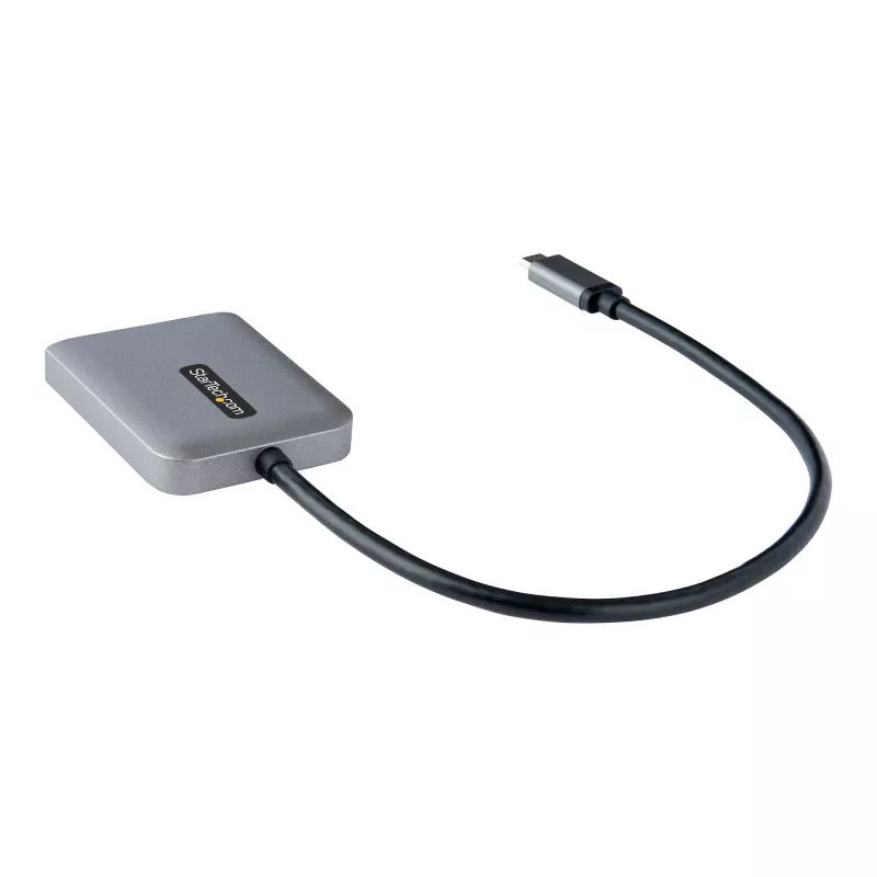 Hub MST USB-C a doble HDMI StarTech.com - Doble HDMI 4K 60Hz - Adaptador multipantalla USB Type-C para portátil con cable de 30cm - Hub de transporte multi-stream DP 1.4 - Splitter USB-C a HDMI