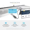 Hub MST USB-C a doble HDMI StarTech.com - Doble HDMI 4K 60Hz - Adaptador multipantalla USB Type-C para portátil con cable de 30cm - Hub de transporte multi-stream DP 1.4 - Splitter USB-C a HDMI