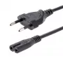Cable de alimentación para portátil StarTech.com de 1m (3ft), enchufe EU a C7, 2,5A 250V, 18AWG, cable de repuesto para portátil, cable de alimentación para impresora, cable de carga para portátil, cable de fuente de alimentación para portátil – listado UL