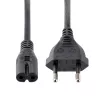 Cable de alimentación para portátil StarTech.com de 1m (3ft), enchufe EU a C7, 2,5A 250V, 18AWG, cable de repuesto para portátil, cable de alimentación para impresora, cable de carga para portátil, cable de fuente de alimentación para portátil – listado UL