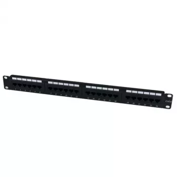 StarTech.com panel de parcheo Cat 6 110 de 24 puertos 1U para rack, RJ-45, montaje en rack, 1U, negro, RoHS, CE, ETL, UL