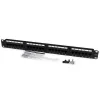 StarTech.com panel de parcheo Cat 6 110 de 24 puertos 1U para rack, RJ-45, montaje en rack, 1U, negro, RoHS, CE, ETL, UL