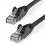 StarTech.com cable Ethernet CAT6 de 15m – LSZH (Low Smoke Zero Halogen) – 10 Gigabit 250MHz 100W PoE RJ45 10GbE UTP cable de red de parcheo protección de lengüeta con alivio de tensión – negro, CAT 6, verificado ETL, 24AWG