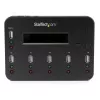 StarTech.com duplicador y borrador de memorias USB independiente de 1 a 5, copiador de unidades flash USB múltiples, copia de sistema y archivos y de unidad completa a 1,5 GB/min, borrado individual y de 3 pasadas, pantalla LCD – TAA