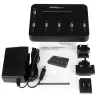 StarTech.com duplicador y borrador de memorias USB independiente de 1 a 5, copiador de unidades flash USB múltiples, copia de sistema y archivos y de unidad completa a 1,5 GB/min, borrado individual y de 3 pasadas, pantalla LCD – TAA