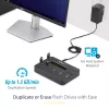 StarTech.com duplicador y borrador de memorias USB independiente de 1 a 5, copiador de unidades flash USB múltiples, copia de sistema y archivos y de unidad completa a 1,5 GB/min, borrado individual y de 3 pasadas, pantalla LCD – TAA