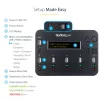 StarTech.com duplicador y borrador de memorias USB independiente de 1 a 5, copiador de unidades flash USB múltiples, copia de sistema y archivos y de unidad completa a 1,5 GB/min, borrado individual y de 3 pasadas, pantalla LCD – TAA
