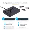 StarTech.com duplicador y borrador de memorias USB independiente de 1 a 5, copiador de unidades flash USB múltiples, copia de sistema y archivos y de unidad completa a 1,5 GB/min, borrado individual y de 3 pasadas, pantalla LCD – TAA