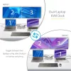 StarTech.com estación de acoplamiento KVM USB-C para dos portátiles, dock DisplayPort de doble monitor 4K 60Hz, hub USB de 5 puertos, GbE, Power Delivery de 90W/45W a dos portátiles, Windows/Mac, dock KVM de 2 hosts - TAA