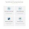 StarTech.com estación de acoplamiento KVM USB-C para dos portátiles, dock DisplayPort de doble monitor 4K 60Hz, hub USB de 5 puertos, GbE, Power Delivery de 90W/45W a dos portátiles, Windows/Mac, dock KVM de 2 hosts - TAA