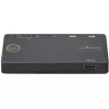 StarTech.com switch KVM híbrido USB-A + HDMI y USB-C de 2 puertos - monitor único HDMI 2.0 4K 60Hz - switch KVM HDMI compacto para sobremesa y/o portátil - alimentado por bus USB - compatible con Thunderbolt 3
