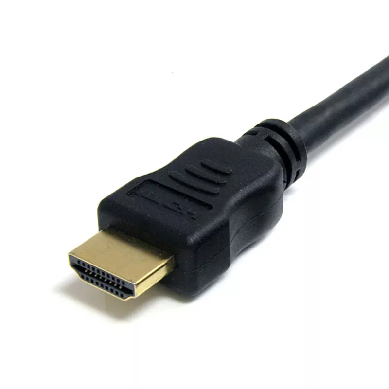 StarTech.com HDMM3MHS cable HDMI de alta velocidad con Ethernet, 3 m, Ultra HD 4K, M/M, 28 AWG, contactos chapados en oro, negro