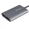 StarTech.com adaptador Thunderbolt a doble DisplayPort DP 1.4, doble 4K 60Hz o único 8K/5K conversor Thunderbolt a DP, adaptador de vídeo para 2x monitor DisplayPort - Mac y Windows
