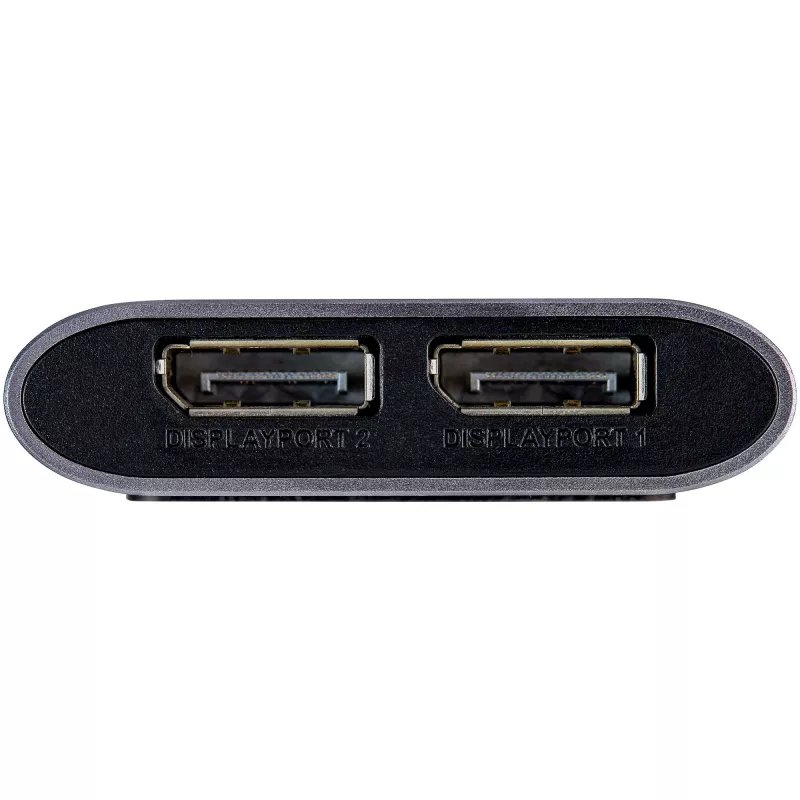 StarTech.com adaptador Thunderbolt a doble DisplayPort DP 1.4, doble 4K 60Hz o único 8K/5K conversor Thunderbolt a DP, adaptador de vídeo para 2x monitor DisplayPort - Mac y Windows