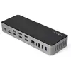 StarTech.com dock USB-C y USB-A - estación de acoplamiento universal híbrida para portátil con triple monitor DisplayPort y HDMI 4K 60Hz - Power Delivery de 85W, hub USB de 6x, GbE, audio - USB 3.1 Gen 2 10Gbps - TAA