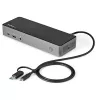 StarTech.com dock USB-C y USB-A - estación de acoplamiento universal híbrida para portátil con triple monitor DisplayPort y HDMI 4K 60Hz - Power Delivery de 85W, hub USB de 6x, GbE, audio - USB 3.1 Gen 2 10Gbps - TAA