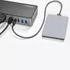StarTech.com dock USB-C y USB-A - estación de acoplamiento universal híbrida para portátil con triple monitor DisplayPort y HDMI 4K 60Hz - Power Delivery de 85W, hub USB de 6x, GbE, audio - USB 3.1 Gen 2 10Gbps - TAA