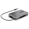StarTech.com DKM31C3HVCPD adaptador multipuerto USB-C / base de conexión para dos monitores, 4K HDMI 2.0, VGA, vídeo USB-C DP Alt Mode, 100 W PD Pass-Through, 2x USB-A 10 Gbps, GbE, MST, gris