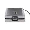 StarTech.com DKM31C3HVCPD adaptador multipuerto USB-C / base de conexión para dos monitores, 4K HDMI 2.0, VGA, vídeo USB-C DP Alt Mode, 100 W PD Pass-Through, 2x USB-A 10 Gbps, GbE, MST, gris