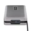 StarTech.com DKM31C3HVCPD adaptador multipuerto USB-C / base de conexión para dos monitores, 4K HDMI 2.0, VGA, vídeo USB-C DP Alt Mode, 100 W PD Pass-Through, 2x USB-A 10 Gbps, GbE, MST, gris