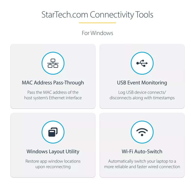 StarTech.com DKM31C3HVCPD adaptador multipuerto USB-C / base de conexión para dos monitores, 4K HDMI 2.0, VGA, vídeo USB-C DP Alt Mode, 100 W PD Pass-Through, 2x USB-A 10 Gbps, GbE, MST, gris