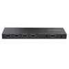 StarTech.com splitter HDMI de 4 puertos, vídeo HDMI 2.0 4K 60Hz, splitter HDMI 4K con escalador integrado, splitter HDMI 1 entrada 4 salidas, conexión de audio de 3,5 mm/óptica, splitter de pantalla/salida HDMI
