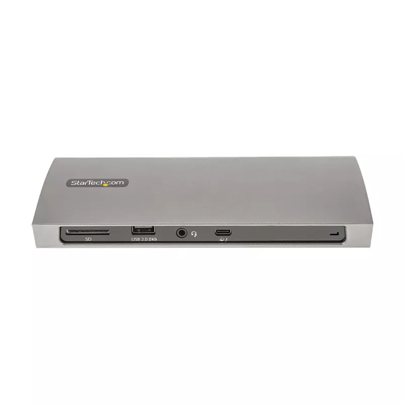 StarTech.com dock Thunderbolt 4, Power Delivery de 96W, único 8K/doble monitor 4K 60Hz, 3xTB4/USB4 puertos, 4xUSB-A, SD, GbE, estación de acoplamiento Thunderbolt 4 para Windows o MacBook TB3, cable de 0,8m