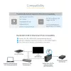 StarTech.com dock Thunderbolt 4, Power Delivery de 96W, único 8K/doble monitor 4K 60Hz, 3xTB4/USB4 puertos, 4xUSB-A, SD, GbE, estación de acoplamiento Thunderbolt 4 para Windows o MacBook TB3, cable de 0,8m