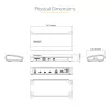 StarTech.com dock Thunderbolt 4, Power Delivery de 96W, único 8K/doble monitor 4K 60Hz, 3xTB4/USB4 puertos, 4xUSB-A, SD, GbE, estación de acoplamiento Thunderbolt 4 para Windows o MacBook TB3, cable de 0,8m