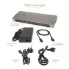 StarTech.com dock Thunderbolt 4, Power Delivery de 96W, único 8K/doble monitor 4K 60Hz, 3xTB4/USB4 puertos, 4xUSB-A, SD, GbE, estación de acoplamiento Thunderbolt 4 para Windows o MacBook TB3, cable de 0,8m