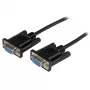 StarTech.com cable módem nulo serie DB9 RS232 negro de 2m H/H