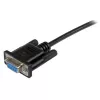 StarTech.com cable módem nulo serie DB9 RS232 negro de 2m H/H