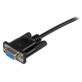 StarTech.com cable módem nulo serie DB9 RS232 negro de 2m H/H