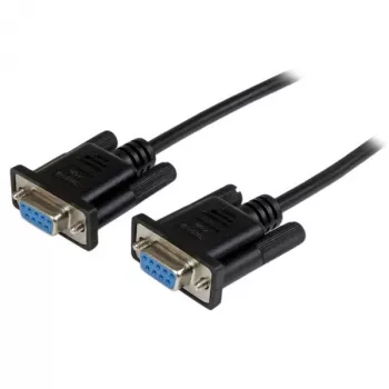 StarTech.com cable módem nulo serie DB9 RS232 negro de 1m H/H