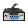 StarTech.com cable módem nulo serie DB9 RS232 negro de 1m H/H