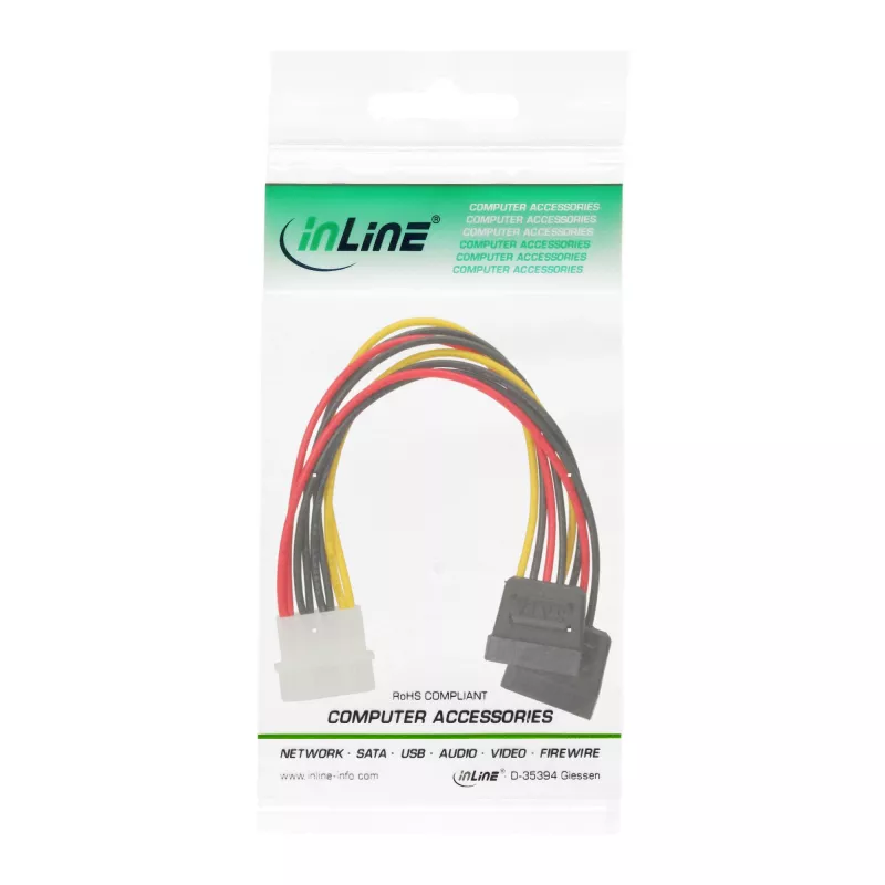 Cable de alimentación en Y interno InLine 1x 5,25