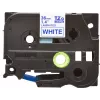 Cinta de etiquetas Brother TZe263 36 mm azul sobre blanco
