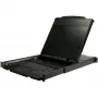 StarTech.com RKCOND17HD consola KVM para rack 1U de doble carril, LCD de 17,3" (43,9 cm) 1920 x 1080, un puerto DVI/VGA, teclado QWERTY de EE. UU., USB, cables incluidos, 44230 MTBF, negra