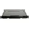 StarTech.com RKCOND17HD consola KVM para rack 1U de doble carril, LCD de 17,3" (43,9 cm) 1920 x 1080, un puerto DVI/VGA, teclado QWERTY de EE. UU., USB, cables incluidos, 44230 MTBF, negra