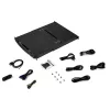 StarTech.com RKCOND17HD consola KVM para rack 1U de doble carril, LCD de 17,3" (43,9 cm) 1920 x 1080, un puerto DVI/VGA, teclado QWERTY de EE. UU., USB, cables incluidos, 44230 MTBF, negra