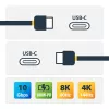 Cable USB-C robusto en ángulo recto StarTech.com de 0,9 m, USB 3.2 Gen 2 (10 Gbps), cable de datos USB-C a C de capacidad completa, DP Alt-Mode 4K 60Hz, 100W Power Delivery – cable USB Type-C de 90 grados