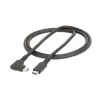 Cable USB-C robusto en ángulo recto StarTech.com de 0,9 m, USB 3.2 Gen 2 (10 Gbps), cable de datos USB-C a C de capacidad completa, DP Alt-Mode 4K 60Hz, 100W Power Delivery – cable USB Type-C de 90 grados