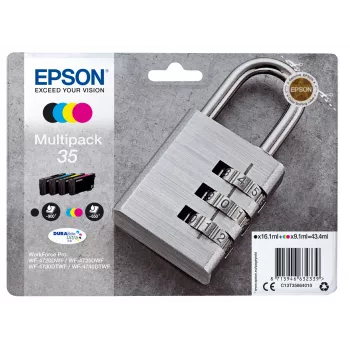 Epson Padlock multipack 4 colores 35 DURABrite Ultra Ink