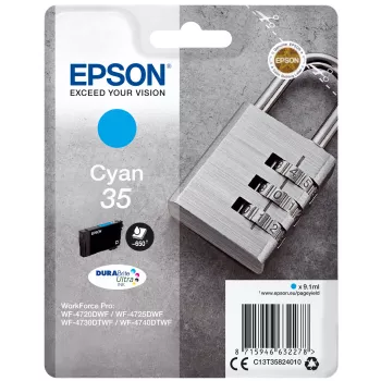Epson Padlock envase individual cian 35 DURABrite Ultra tinta